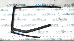 Upper rear left door molding Volvo XC60 18-23 chrome with glass seal