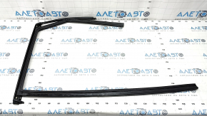 Upper rear right door molding Volvo XC60 18-23 chrome with glass seal