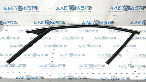 Upper door molding front left Volvo XC60 18-23 chrome with glass seal