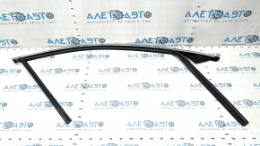 Upper door molding front right Volvo XC60 18-23 chrome with glass seal