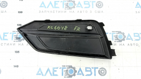 Front bumper grille right Volvo XC60 18-21 for parking sensors, structure