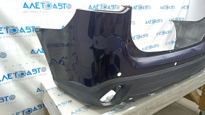 Rear bumper bare Mitsubishi Outlander 16-18 rest, blue, for non-standard parking sensors, scratches