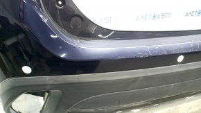 Rear bumper bare Mitsubishi Outlander 16-18 rest, blue, for non-standard parking sensors, scratches