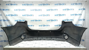 Rear bumper bare Mitsubishi Outlander 16-18 rest, blue, for non-standard parking sensors, scratches