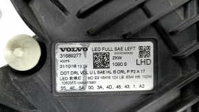 Headlight front left complete Volvo XC60 19-22 Full LED adaptive, code: JB0B, with block, spider web