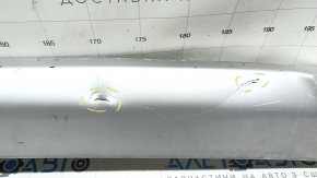 Rear bumper trim lower Mitsubishi Outlander 16-18 rest, scratches, dented, tear, broken fastener