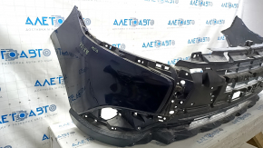 Front bumper bare Mitsubishi Outlander 16-20 rest white W13, scratches, cracked
