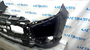 Front bumper bare Mitsubishi Outlander 16-20 rest white W13, scratches, cracked