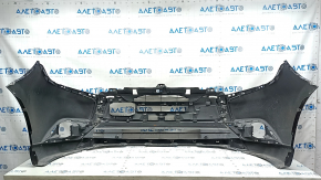 Front bumper bare Mitsubishi Outlander 16-20 rest white W13, scratches, cracked