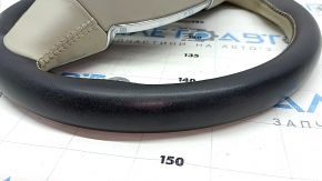 Steering wheel bare Volvo XC60 18-23 leather black-gray, without heating, for dry cleaning, scratches