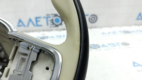 Steering wheel bare Volvo XC60 18-23 leather black-gray, without heating, for dry cleaning, scratches