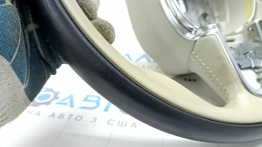 Steering wheel bare Volvo XC60 18-23 leather black-gray, without heating, for dry cleaning, scratches