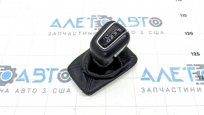 Gear knob Volvo XC60 20-21 leather black, with cover, scratches