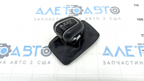 Gear knob Volvo XC60 20-21 leather black, with cover, scratches