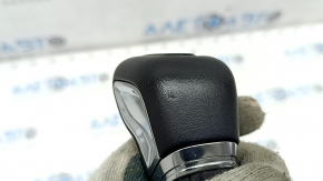 Gear knob Volvo XC60 20-21 leather black, with cover, scratches