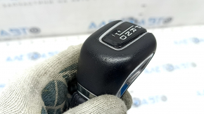 Gear knob Volvo XC60 20-21 leather black, with cover, scratches