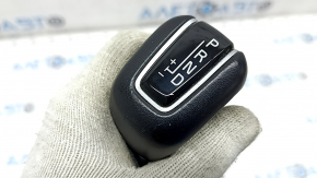 Gear knob Volvo XC60 20-21 leather black, with cover, scratches