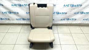 Rear row of seats 3rd row left Mitsubishi Outlander 14-19 leather beige