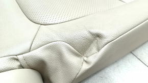 Back row of seats 2nd row right Mitsubishi Outlander 16-18 rest, beige leather, cracks, dented leather, scuffs, dry cleaning
