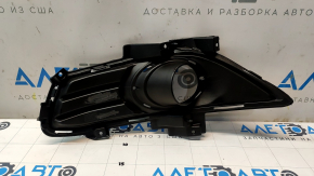 Front bumper grille right Ford Fusion mk5 13-16 under fog lights gloss, without chrome rings