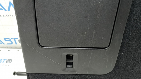 Backrest of the rear row 2 row right Volvo XC60 18-23 with headrest, gray leather, dent, scratches on the back