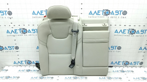 Backrest of the rear row 2 row right Volvo XC60 18-23 with headrest, gray leather, dent, scratches on the back