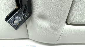 Backrest of the rear row 2 row right Volvo XC60 18-23 with headrest, gray leather, dent, scratches on the back