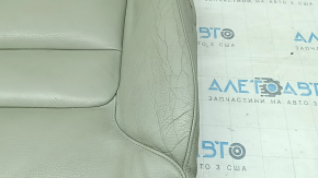 Driver's seat upholstery Volvo XC60 18-22 leather gray, 3 parts, heated, dented, needs cleaning, dents on the back
