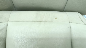 Volvo XC60 18-22 passenger seat upholstery, grey leather, 3 parts, heated, dented, needs cleaning, scratches, backrest mount is broken