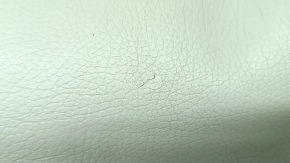 Volvo XC60 18-22 passenger seat upholstery, grey leather, 3 parts, heated, dented, needs cleaning, scratches, backrest mount is broken