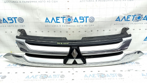 Radiator grill with emblem Mitsubishi Outlander 16-18 rest, sand