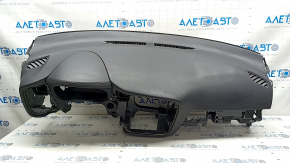 Torpedo front panel with AIRBAG Mitsubishi Outlander 14-22 black, rusty pyropatron