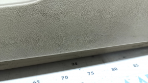 Door trim card front right Mitsubishi Outlander 14-18 beige, armrest beige leather, molding under dark wood, with handle and seal, scuffs, for cleaning