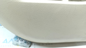 Door trim card rear left Mitsubishi Outlander 14-20 beige, armrest beige leather, with handle and seal, scratches, tear