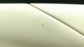 Door trim card rear left Mitsubishi Outlander 14-20 beige, armrest beige leather, with handle and seal, scratches, tear