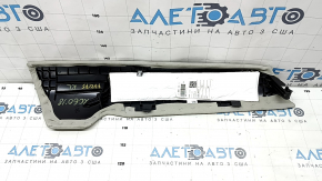 Side panel of the 2nd row of seats left Volvo XC60 18-22 leather gray, torn, cracked