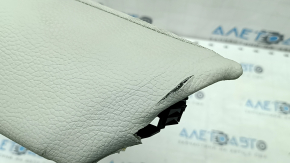 Side panel of the 2nd row of seats left Volvo XC60 18-22 leather gray, torn, cracked