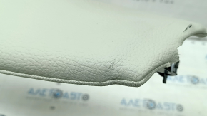 Side panel of the 2nd row of seats left Volvo XC60 18-22 leather gray, torn, cracked