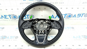 Naked steering wheel Mitsubishi Outlander 14-21 leather black, worn, scratch