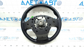 Naked steering wheel Mitsubishi Outlander 14-21 leather black, worn, scratch