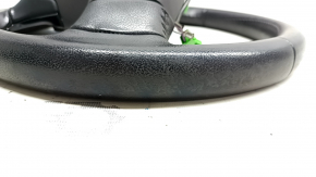 Naked steering wheel Mitsubishi Outlander 14-21 leather black, worn, scratch