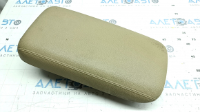 Armrest Mitsubishi Outlander 16-21 leather, beige, upper part