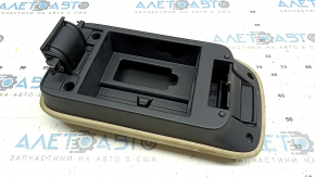 Armrest Mitsubishi Outlander 16-21 leather, beige, upper part