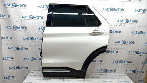 Door assembly rear left Ford Explorer 20-23 white AZ, keyless, tinted, butt