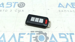 Smart key Mitsubishi Outlander 14-21 4 buttons, worn, emblem defect