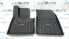 Set of floor mats Volvo XC60 18-25 rubber black, missing fastening, for cleaning
