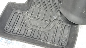 Set of floor mats Volvo XC60 18-25 rubber black, missing fastening, for cleaning