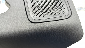 Rear pillar trim 3rd row left Ford Explorer 20-24 black, under speaker, scratches, broken mount