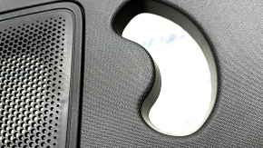 Rear pillar trim 3rd row right Ford Explorer 20-24 black, under speaker, scratches, broken mount