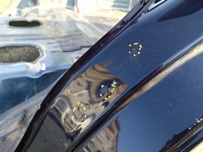 Quarter wing rear left Mitsubishi Outlander 14-20 blue, on the body, bumps